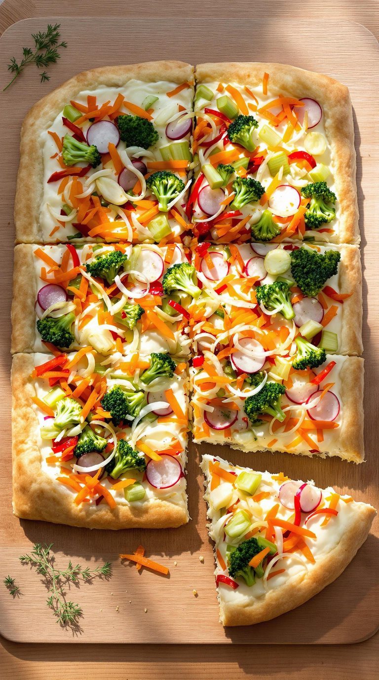 vegetable pizza recipe shared