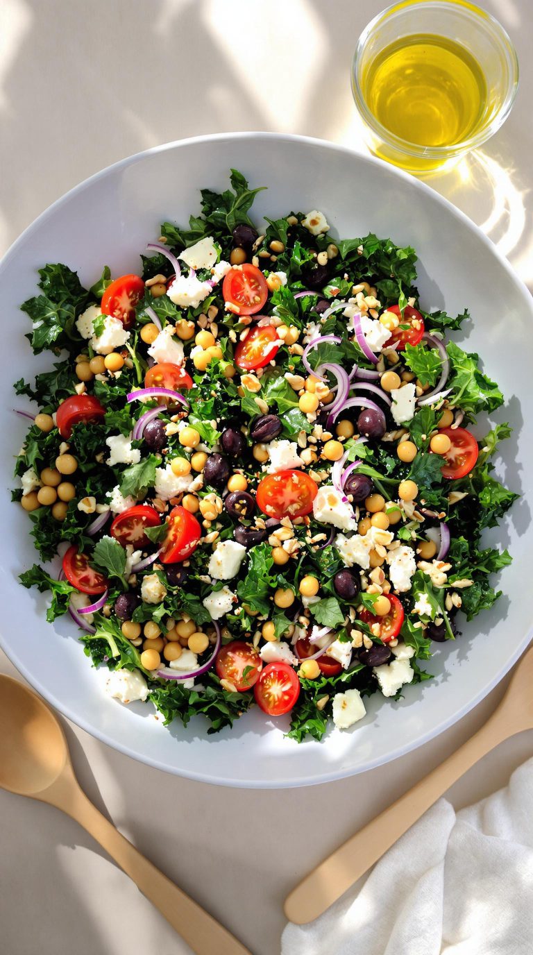 vibrant healthy kale salad