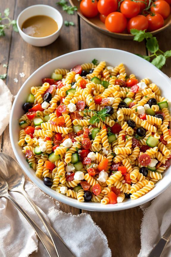vibrant vegetable pasta salad