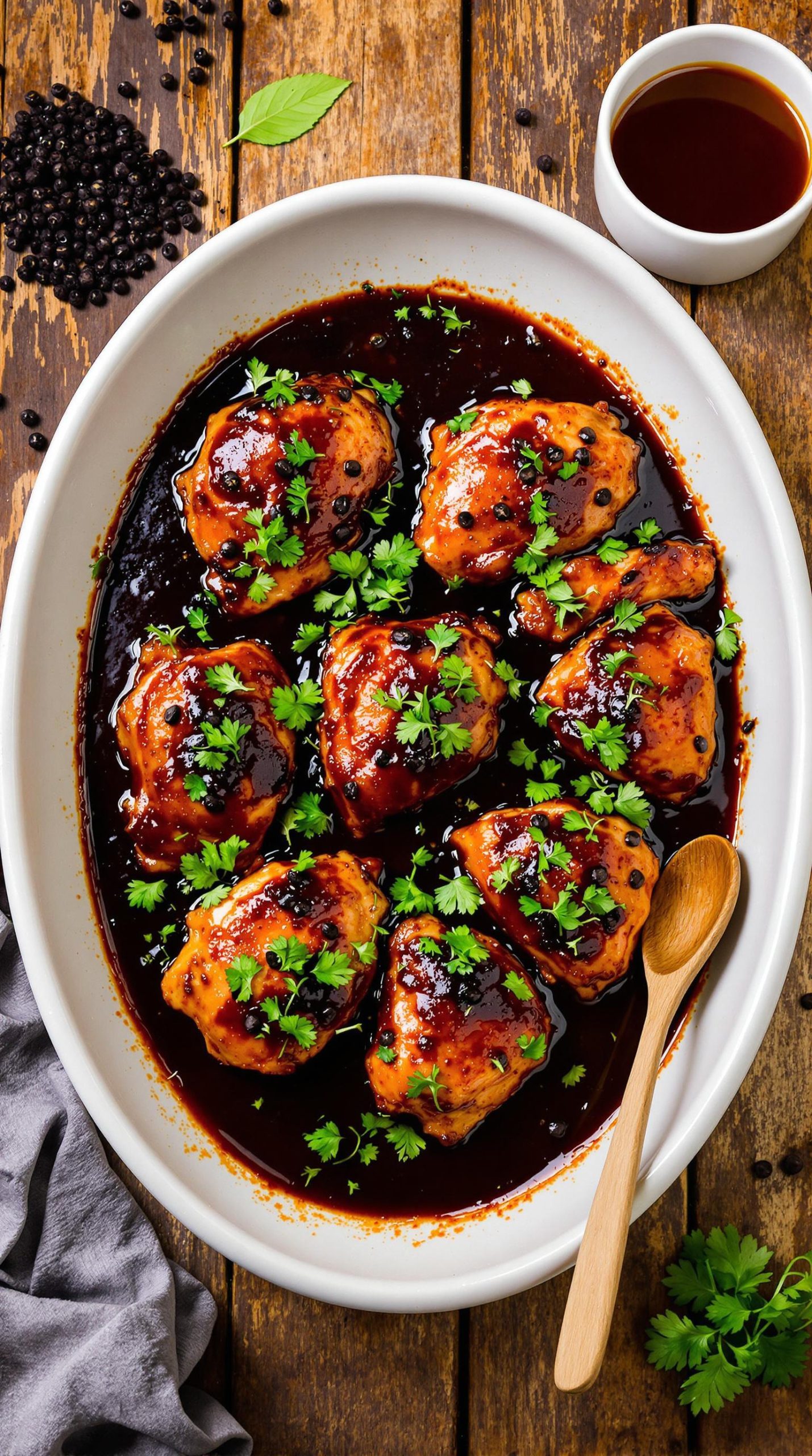 vinegar marinated tangy chicken adobo