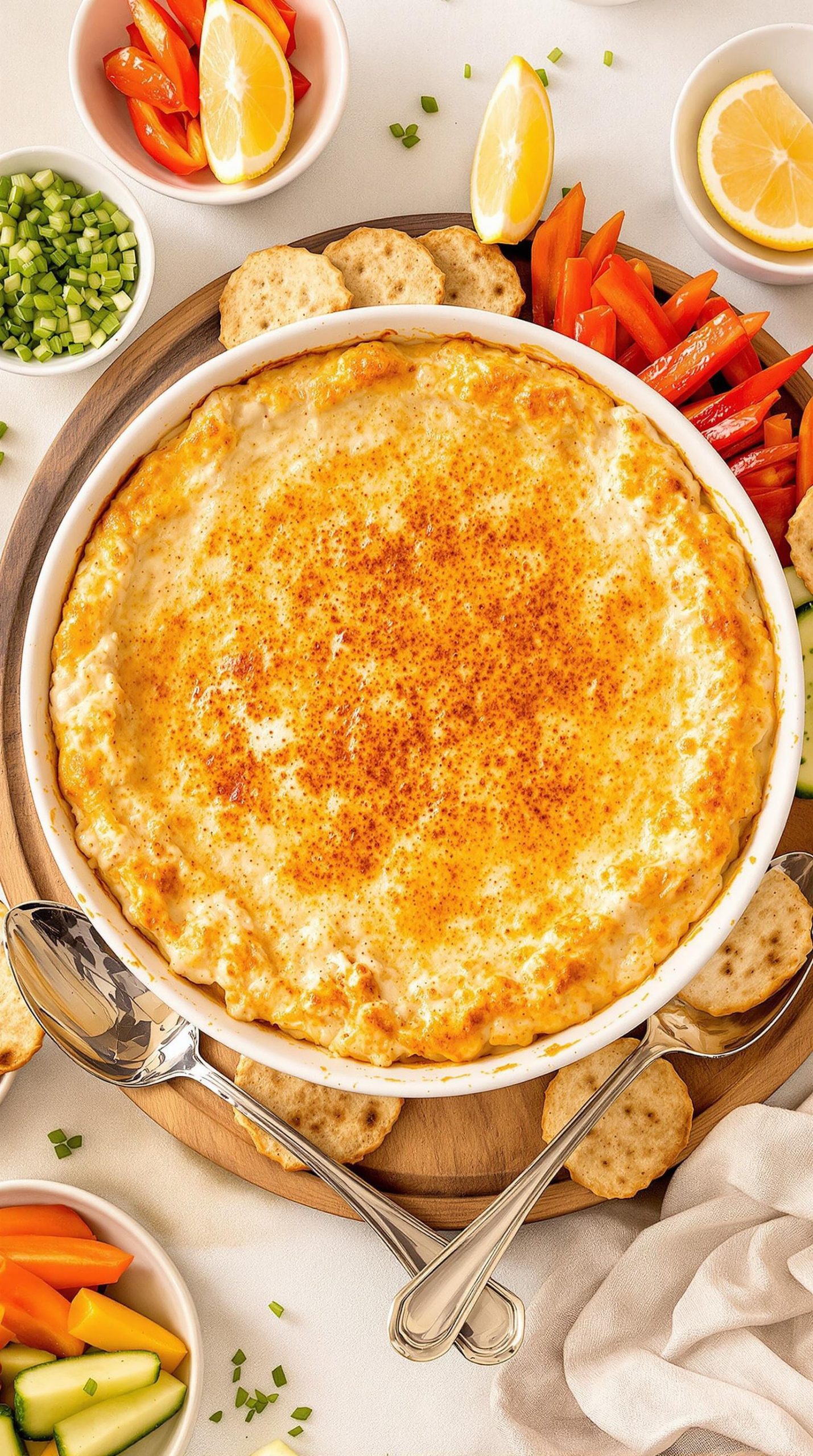 warm and creamy crab dip