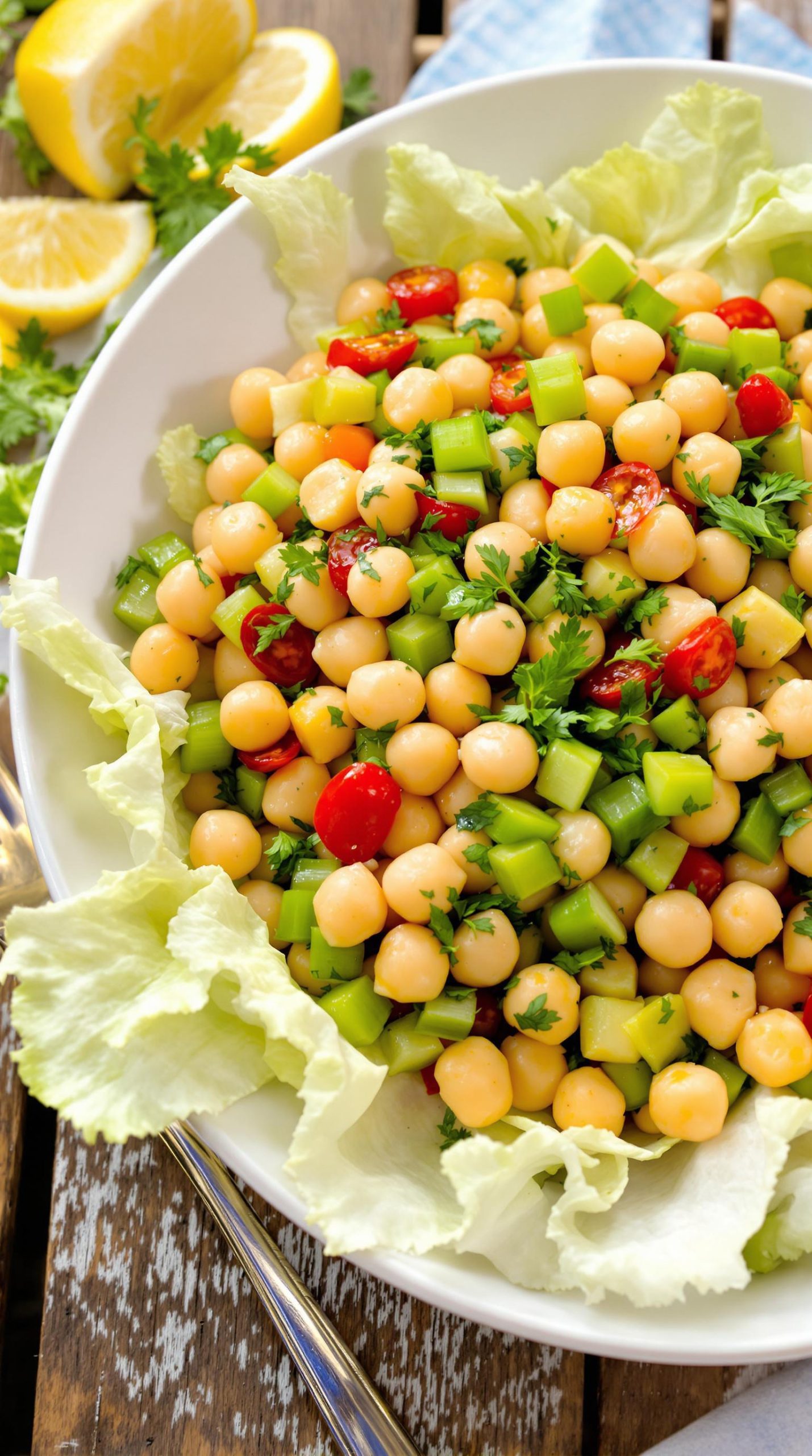 zesty mediterranean chickpea salad
